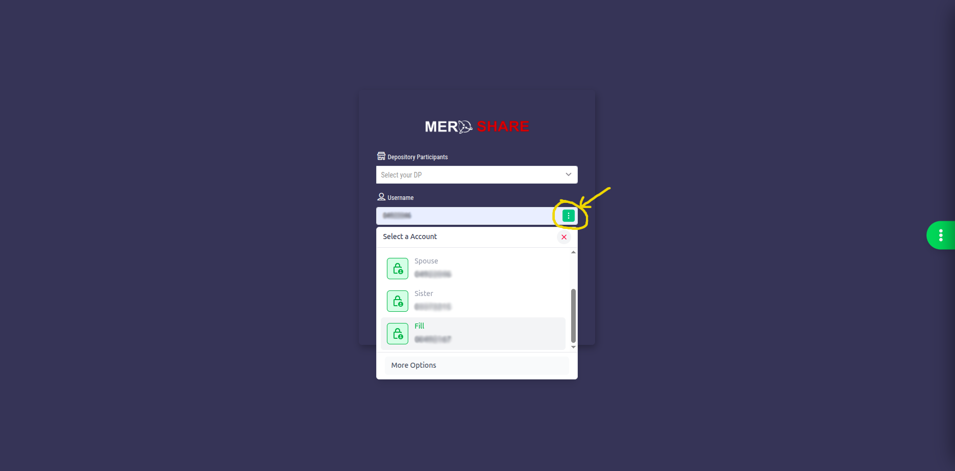 MeroShare Autofill - Autofill Login