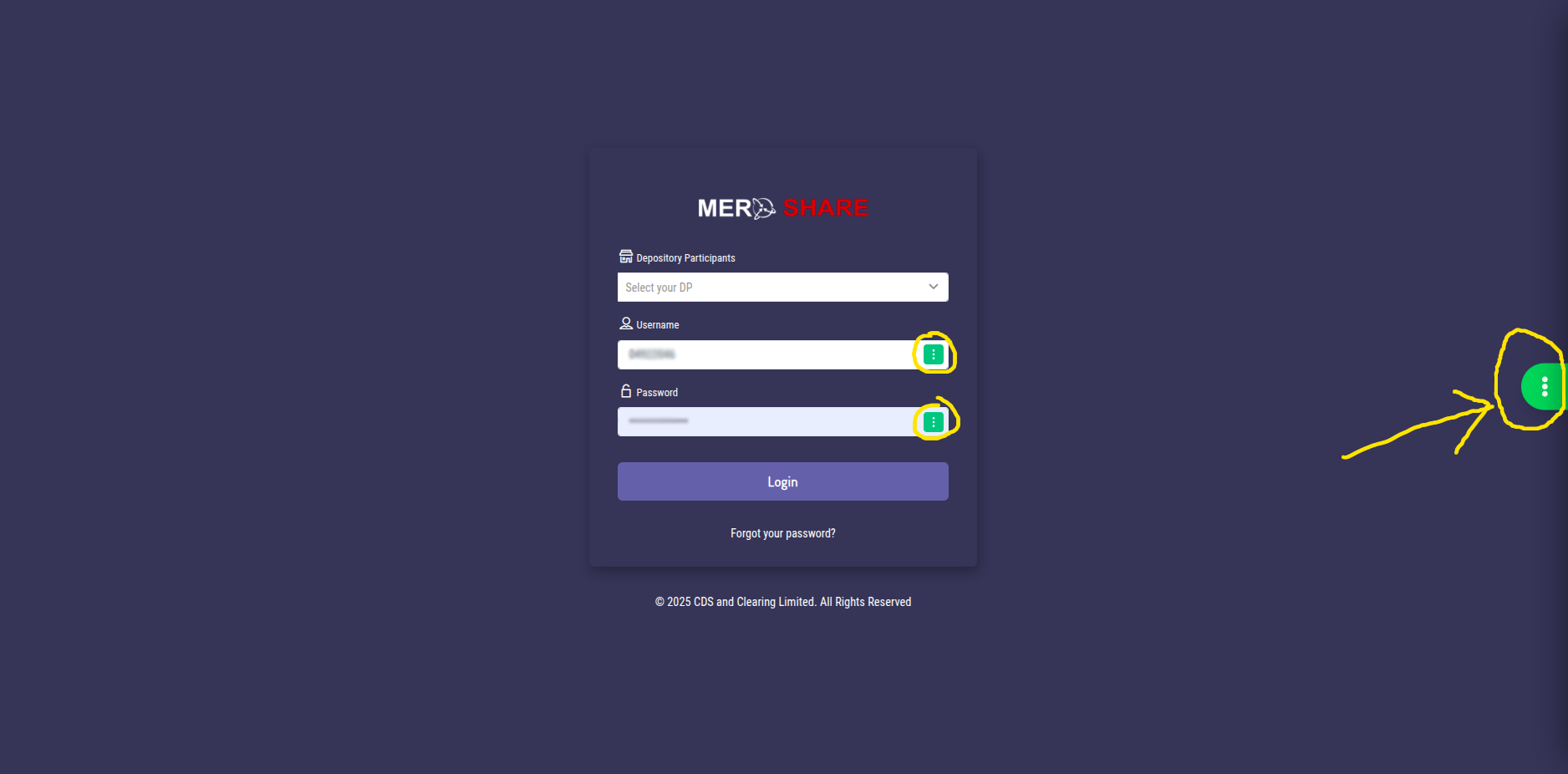 MeroShare Autofill - Visit MeroShare